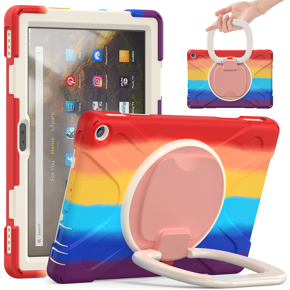 Shock proof Kids Friendly Case For Kindle Fire HD 10 2021 11th generation Tab Cover