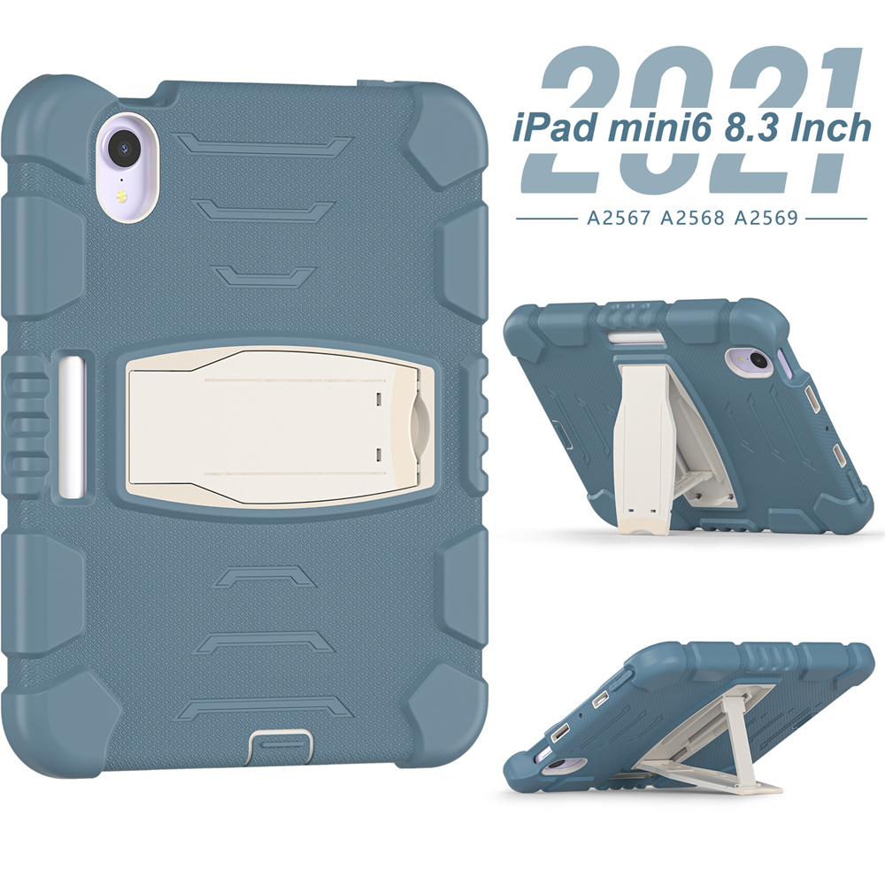 3 layer perfect protective shockproof tablet cover case for iPad mini 6 case with pencil holder
