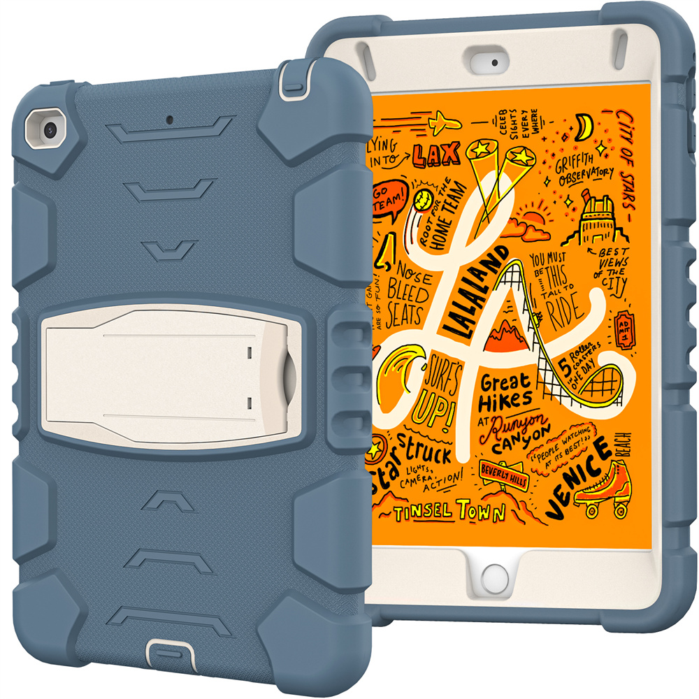 Silicone Shockproof Rugged Tablet Case Cover For iPad Mini 5 4 Case With Stand