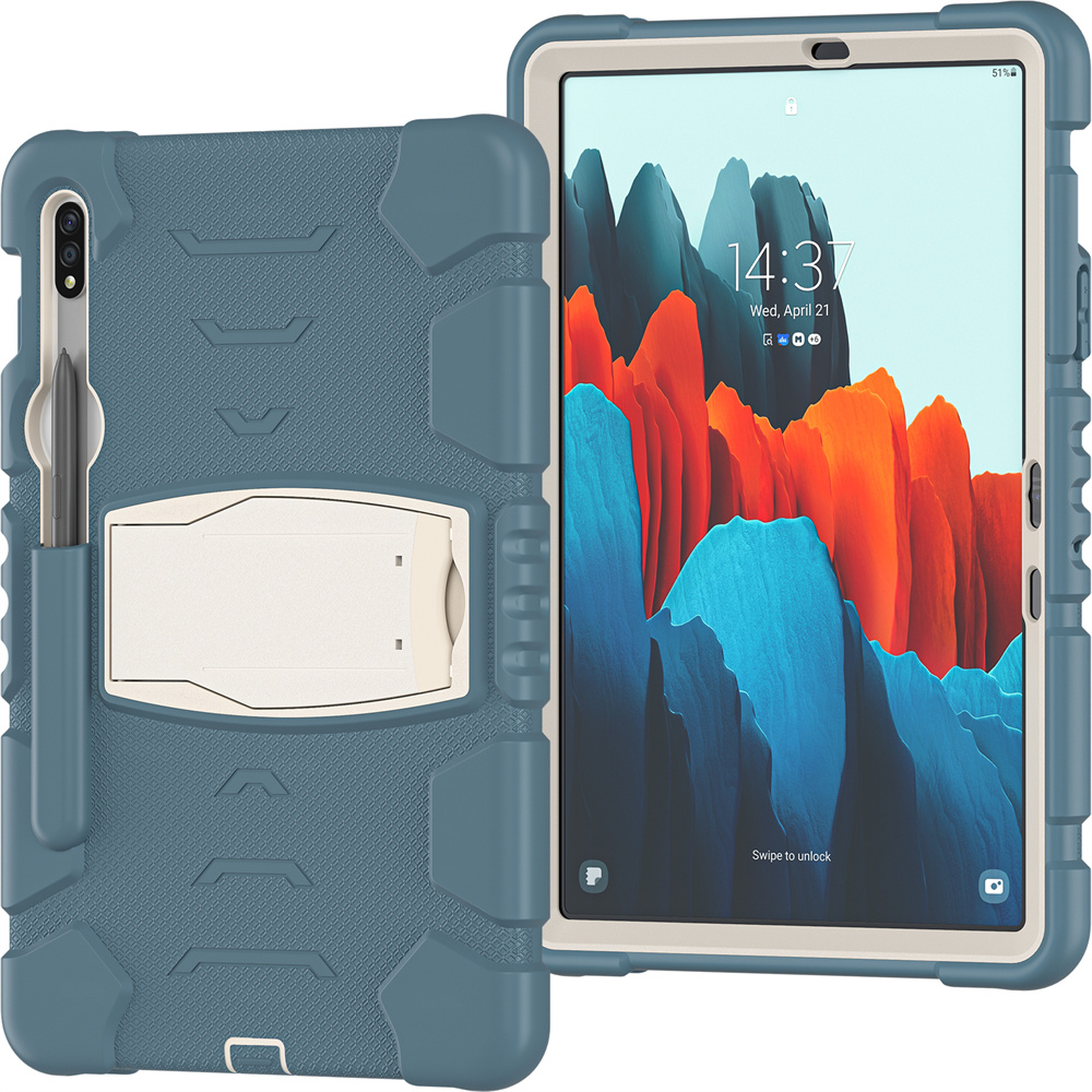 Silicon Stand Tablet Cover Case For Samsung Galaxy Tab S7 t870 Case S8 x700 11 inch Case Cover