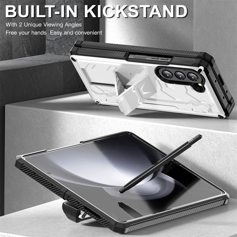 Luxury Designer Mobile Phone Shell Case For Samsung Galaxy Z Fold 5 5G Case With Slide Camera Lens Cover