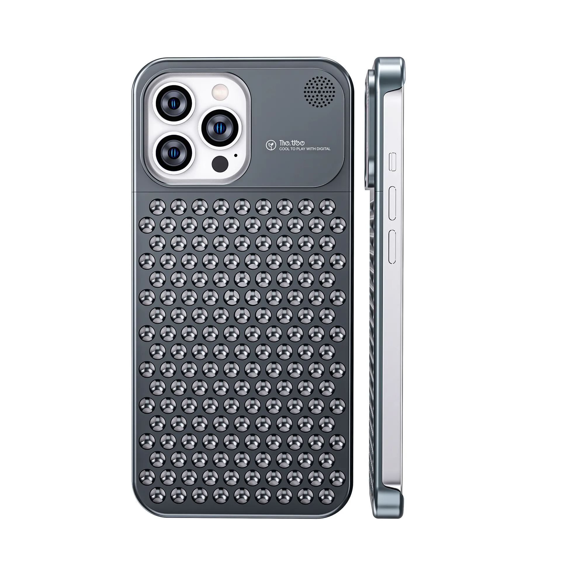 Bdesktop Design Shop | Aromatherapy phone case iphone13iPhone14 Aluminum alloy anti-fall heat dissipation bezel slim