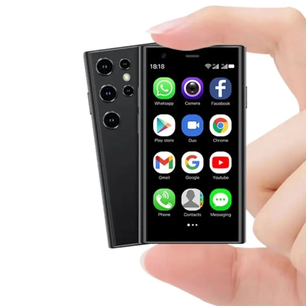 Super Small Mini Smartphone 3G Dual SIM Mobile Phone 2GB RAM 16GB ROM  Android 8.1 Unlocked Kids Phone Pocket Child Cellphone (Black)