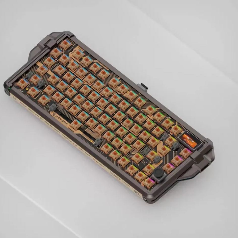 Bdesktop Design Shop | Customized Keyboard with Stainless Steel Plaque for Mars03 Alloy Spaceship - Standard Version