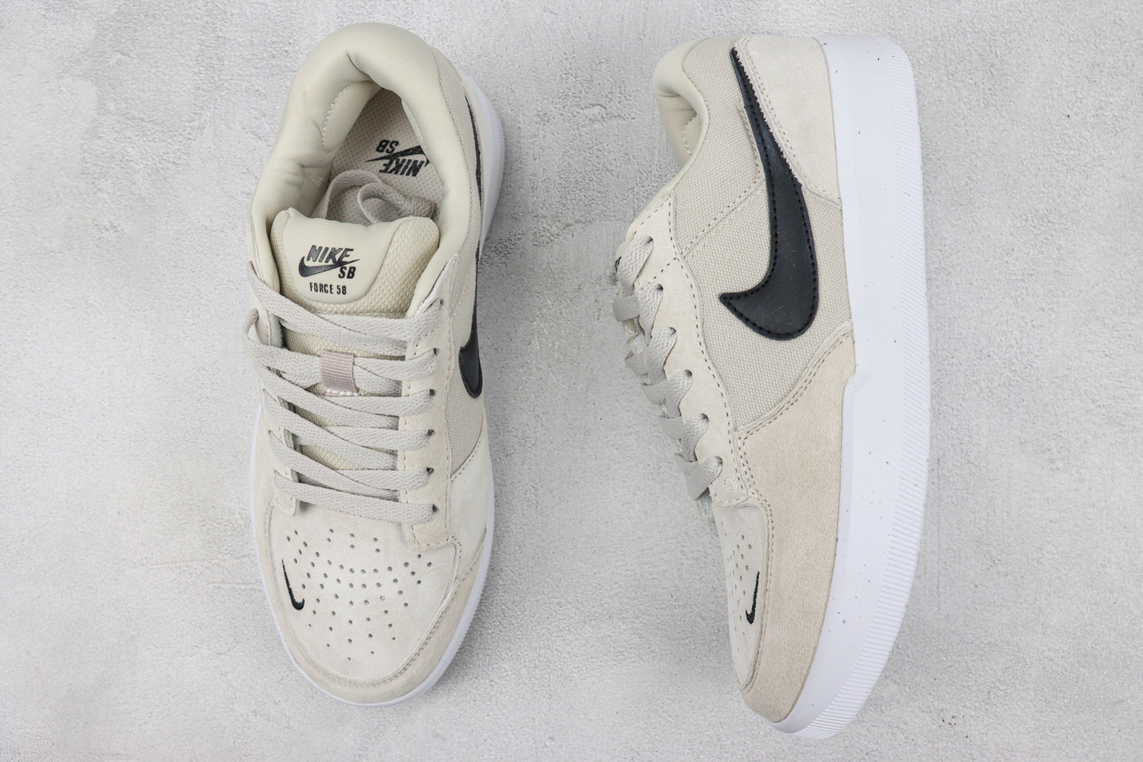 SB Force 58 SB Air Force 58 series low-top casual sports skateboard shoes Item number: CZ2959 003 Beige black