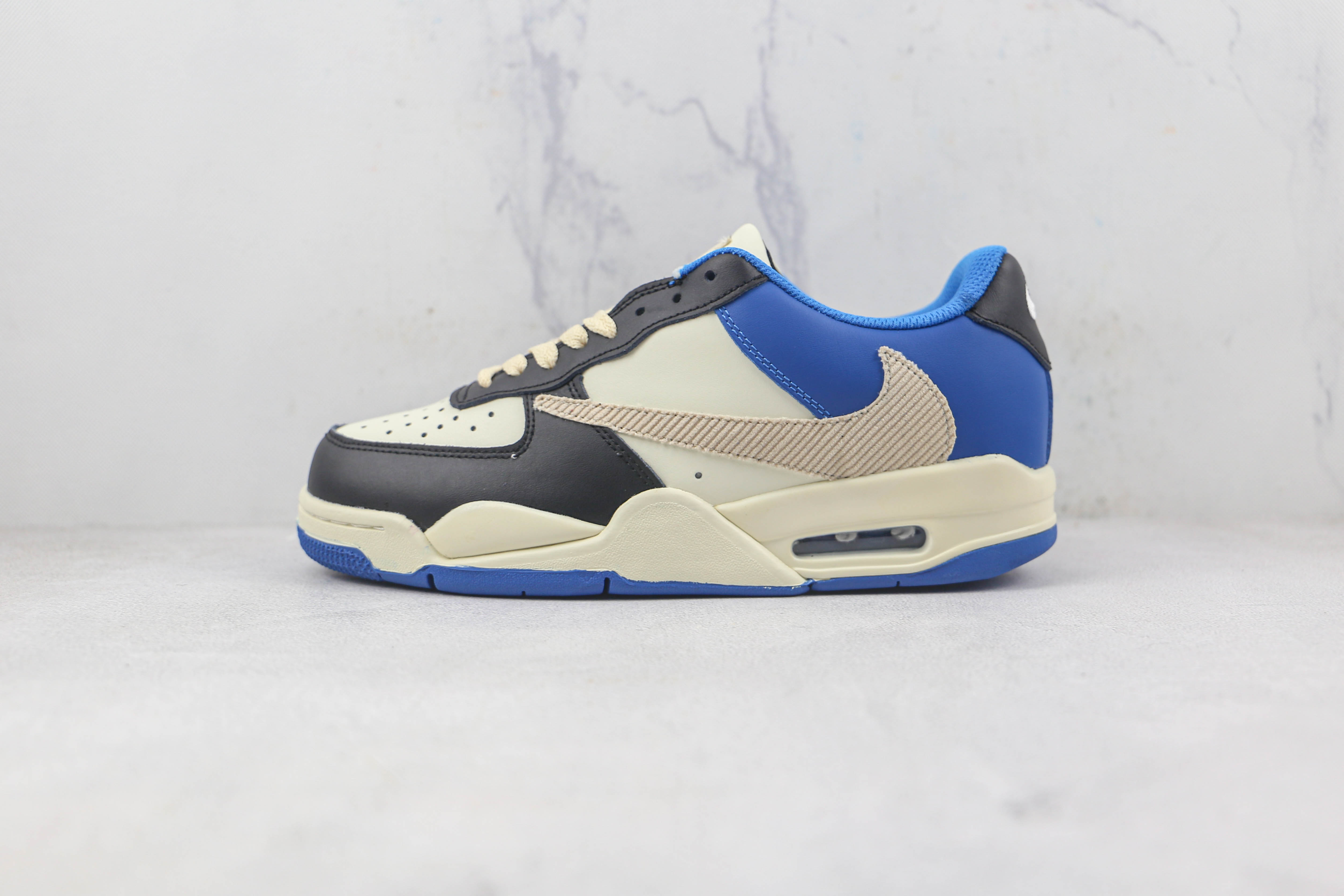 Air Jordan 4 mid-top retro sports culture basketball shoes Item number: ZG9168-004 black and blue