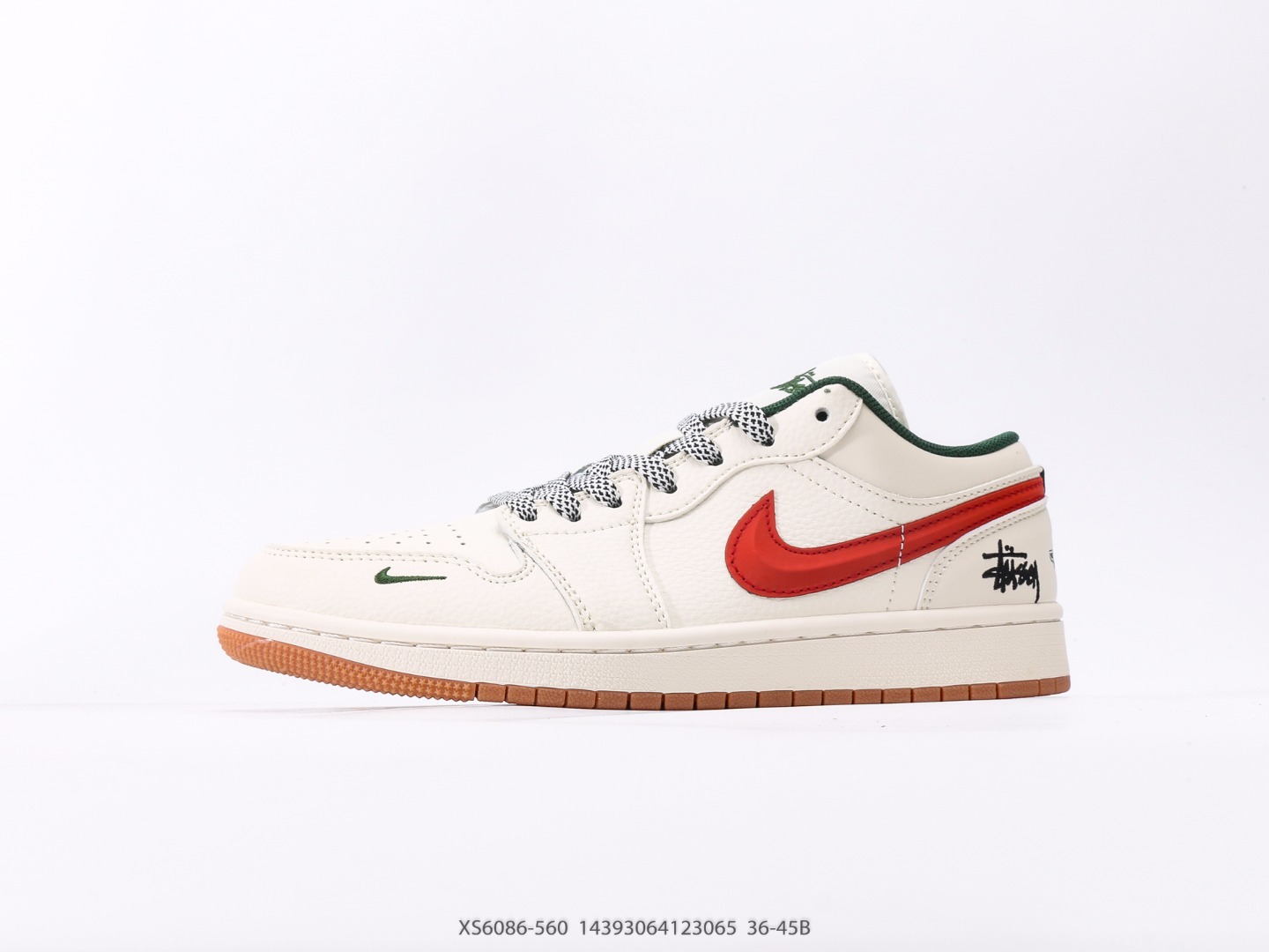 Fragment x Travis Scott x LV Air Jordan 1 Low three-party joint inverted hook item number: XS6086-560#14393064123065