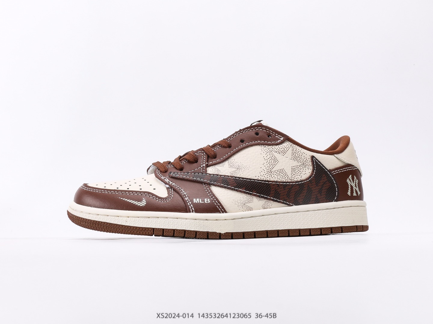 Fragment x Travis Scott x LV Air Jordan 1 Low three-party joint inverted hook Item number: XS2024-014#14353264123065