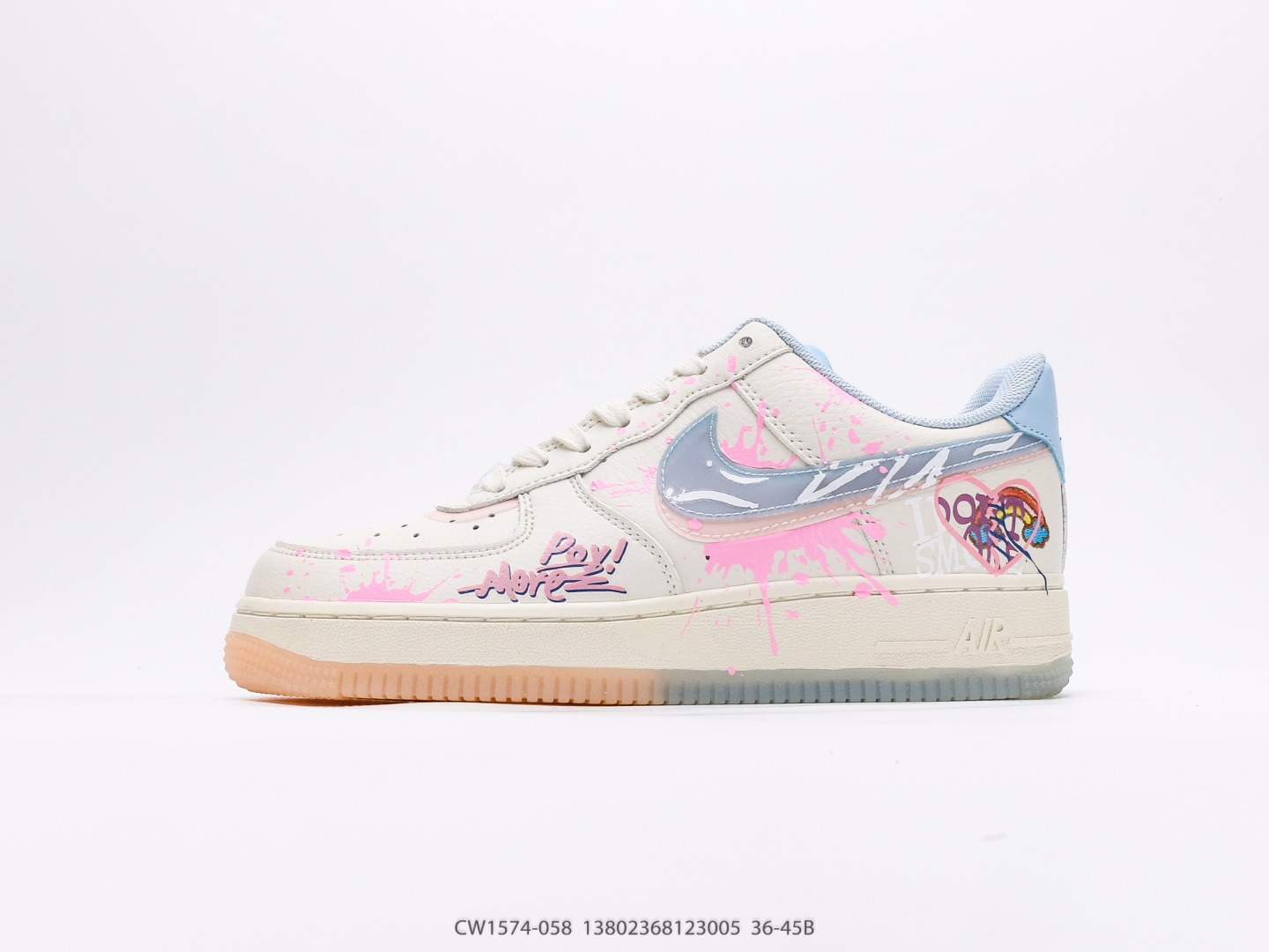 Nike Air Force 1 Low Air Force One Low-top versatile casual sports shoes Item number: CW1574-058 #13802368123005