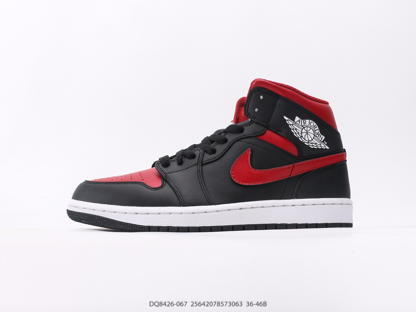 Air Jordan 1 Mid AJ1 China Red Mid-cut Culture Casual Sneakers Item No.: DQ8426-067#25642078573063