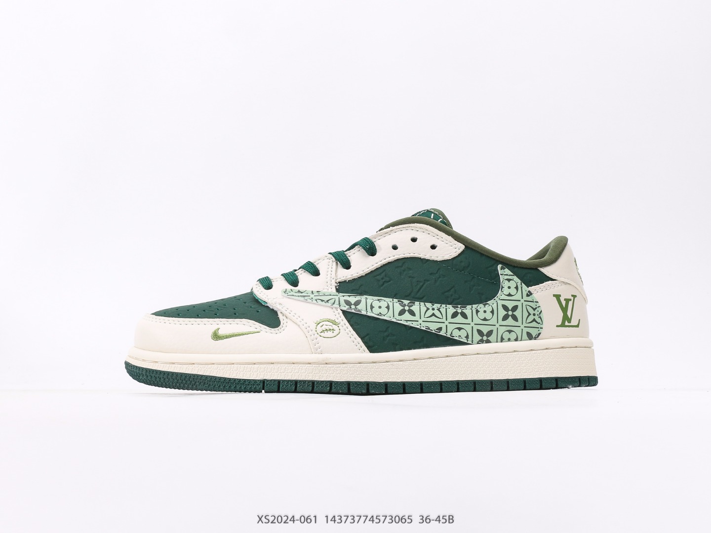 Fragment x Travis Scott x Air Jordan 1 Low three-party joint inverted hook Item number: XS2024-061#14373774573065