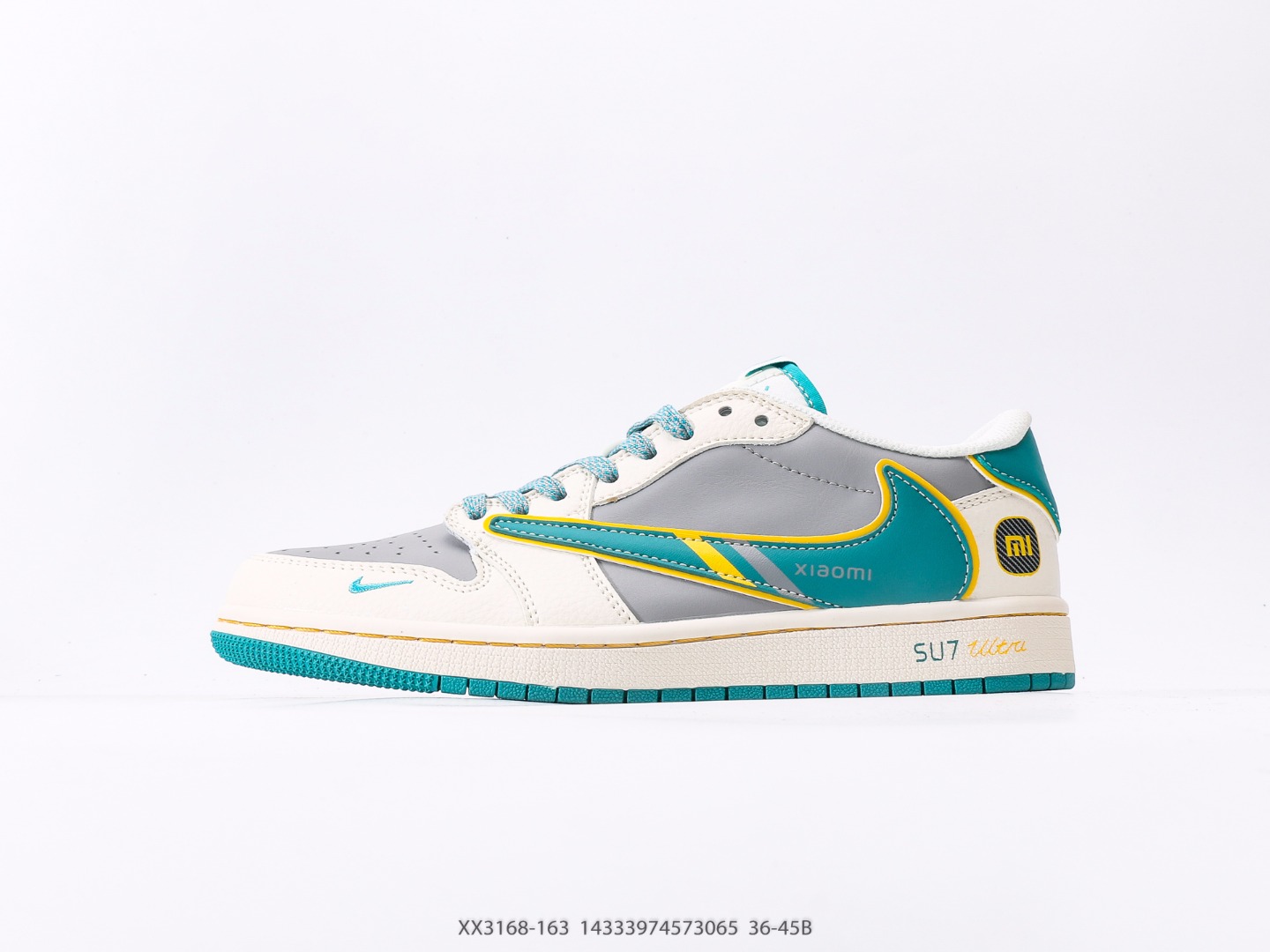 Fragment x Travis Scott x Stussy Air Jordan 1 Low three-party joint inverted hook item number: XX3168-163#14333974573065