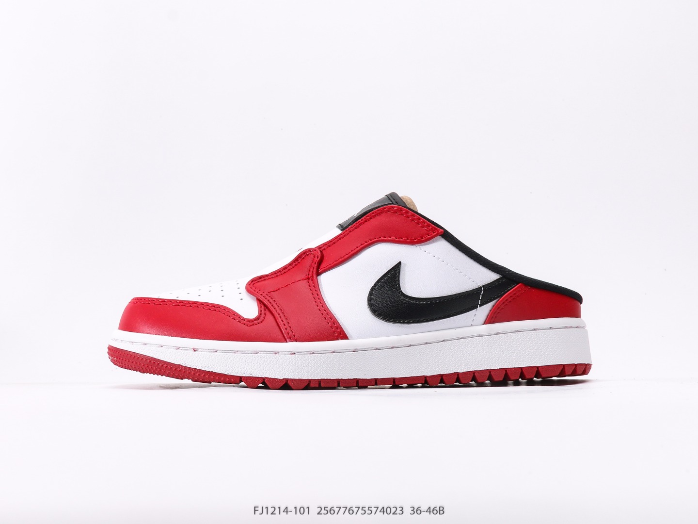 Air Jordan 1 Mule AJ1 Golf Low Top Wear-resistant Slip-on Half-drag Item No. FJ1214-101#25677675574023