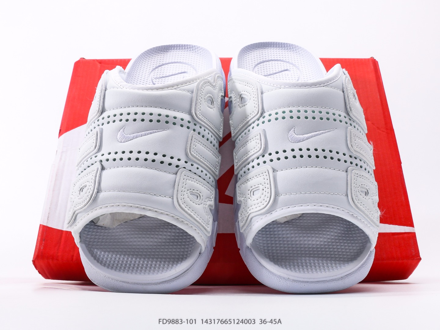NIKE AIR MORE Uptempo Slide Pippen slippers Part number: FB7815-100#14317665124003