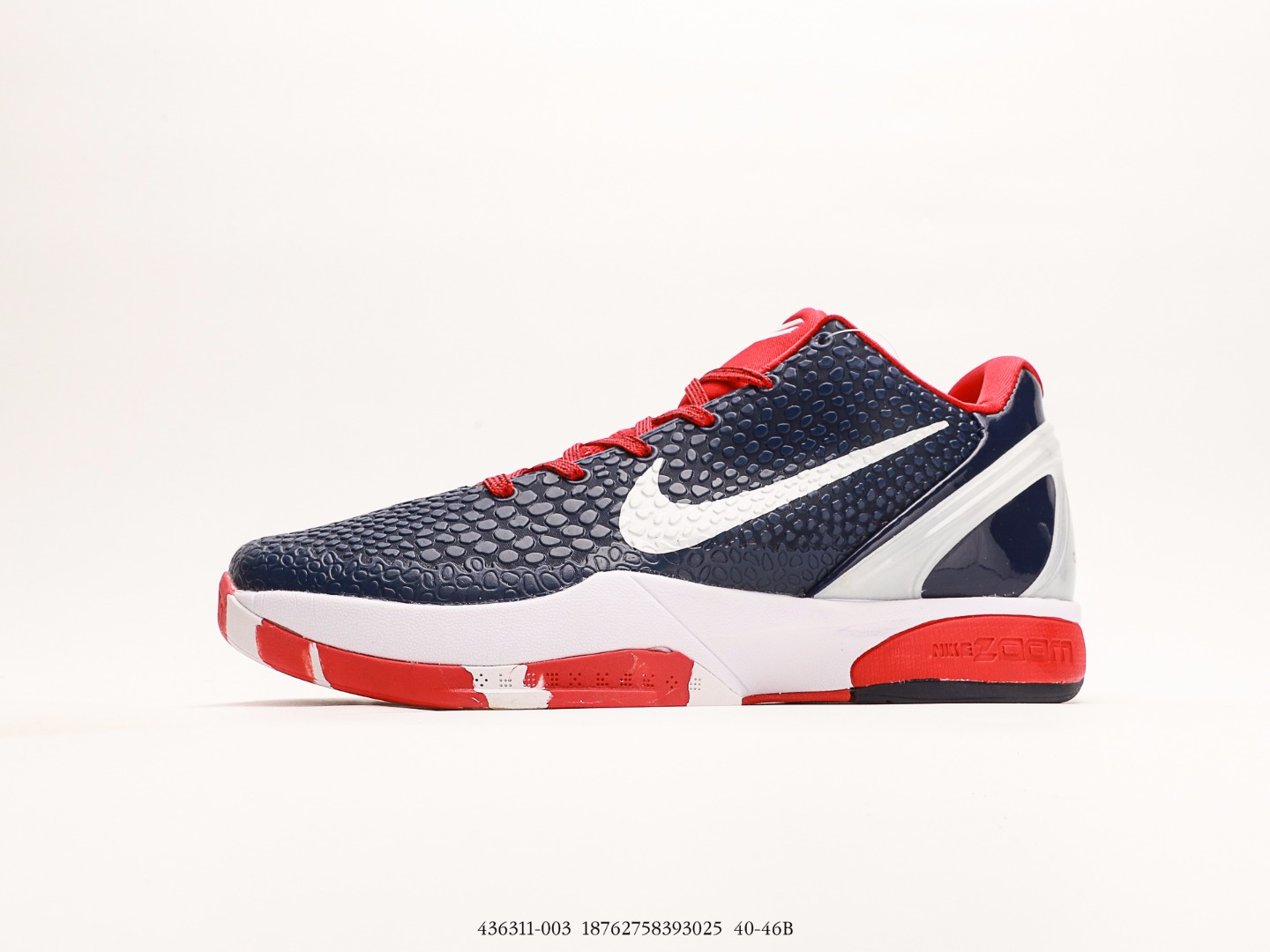 Nike Zoom Kobe VI Kobe professional practical sports basketball shoes Part number: 436311-003#18762758393025