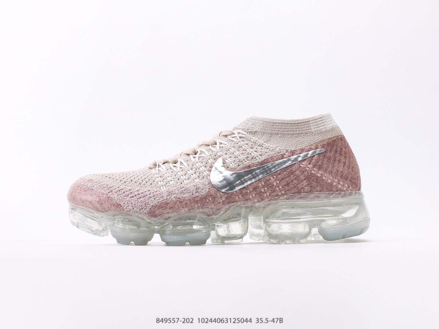 Nike Air Vapormax Flyknit Full-length Air Cushion Running Shoes Item No. 849557-202#10244063125044