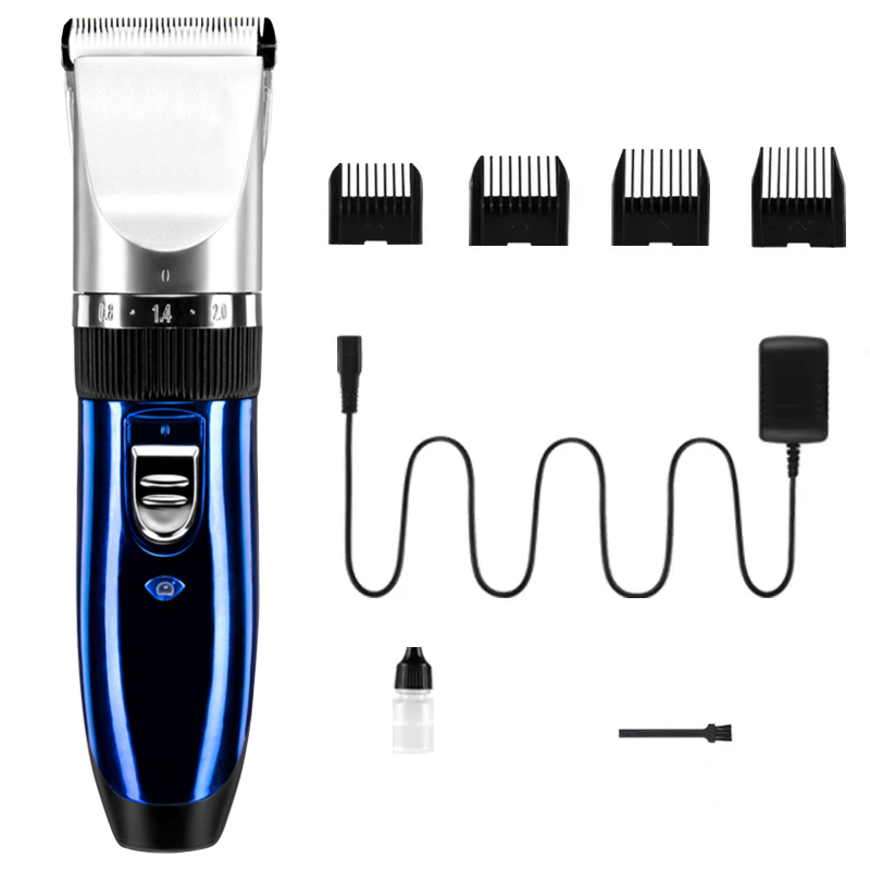 Customize Pet Shaver Clippers Low Noise Rechargeable Cordless Electric Quiet Hair Clippers Set for Dogs Cats Pets
