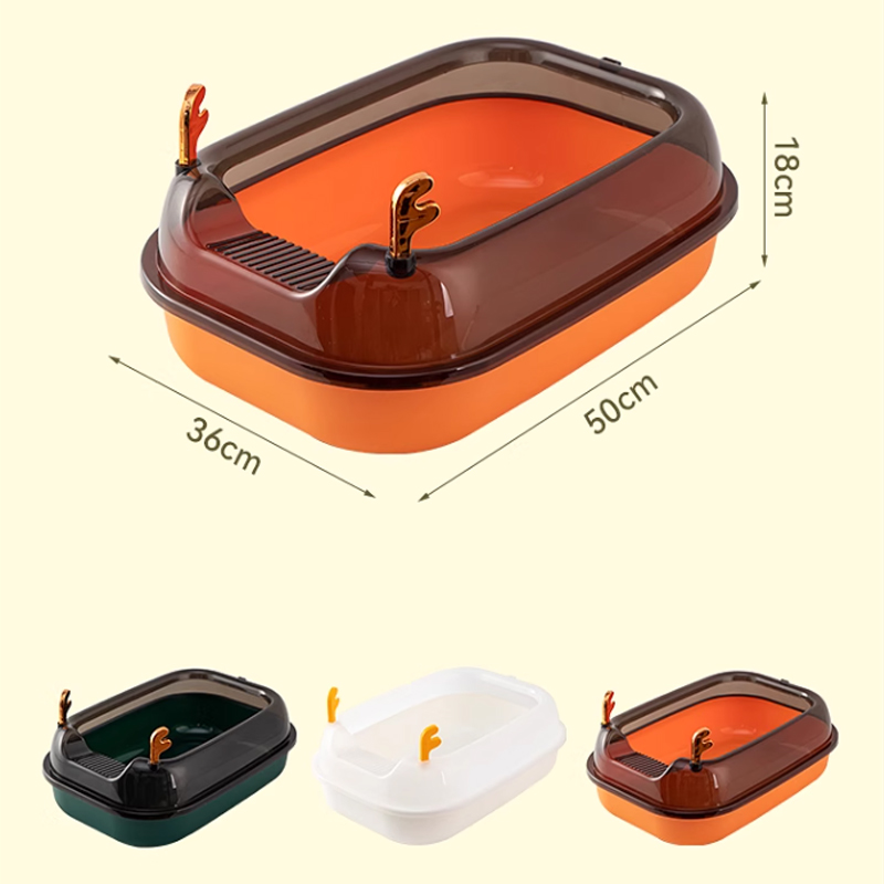 Deer-shaped plastic minimalist litter box