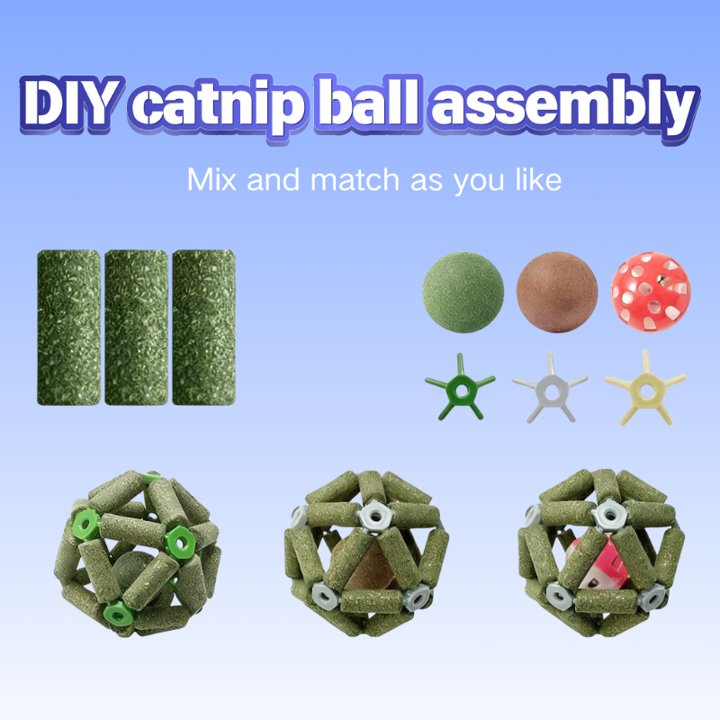 Hand-Knitted catnip balls
