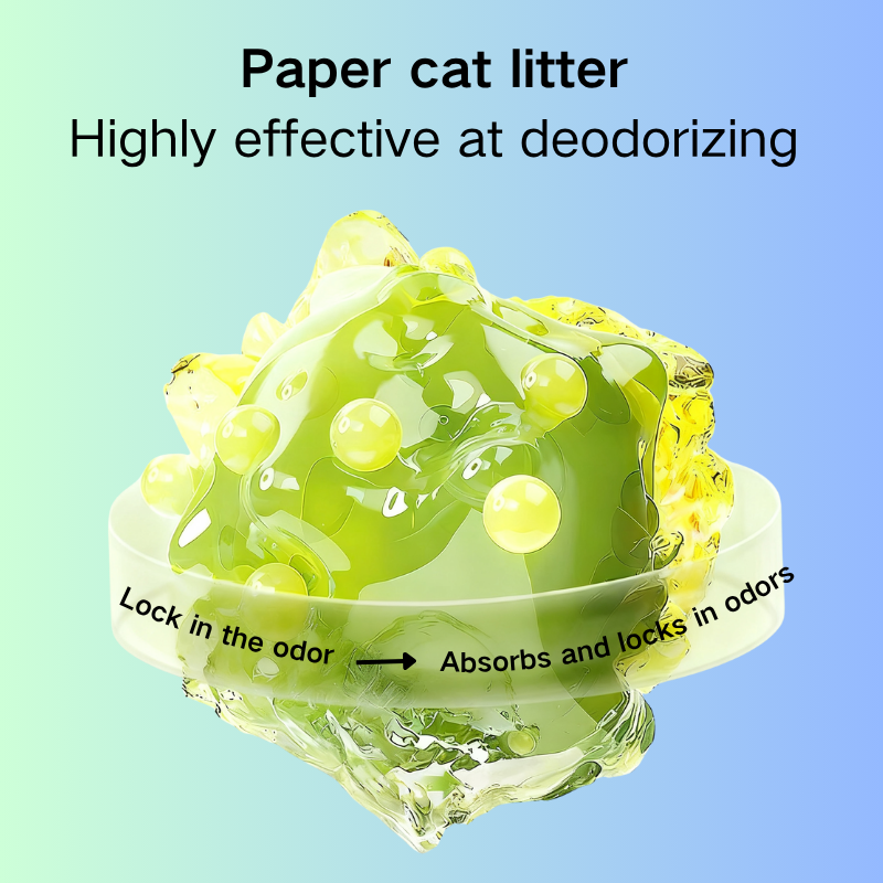 Biodegradable Paper Cat Litter - Environmental Protection Natural Odor Control Litter