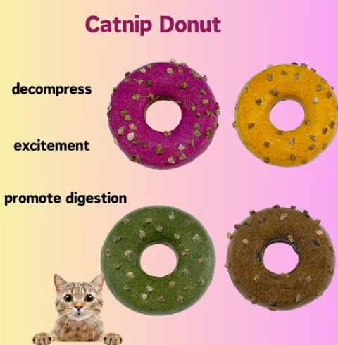 Catnip donuts, donuts just for cats