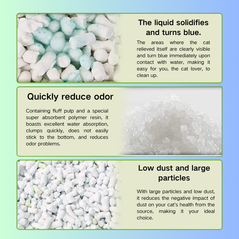 Biodegradable Paper Cat Litter - Environmental Protection Natural Odor Control Litter