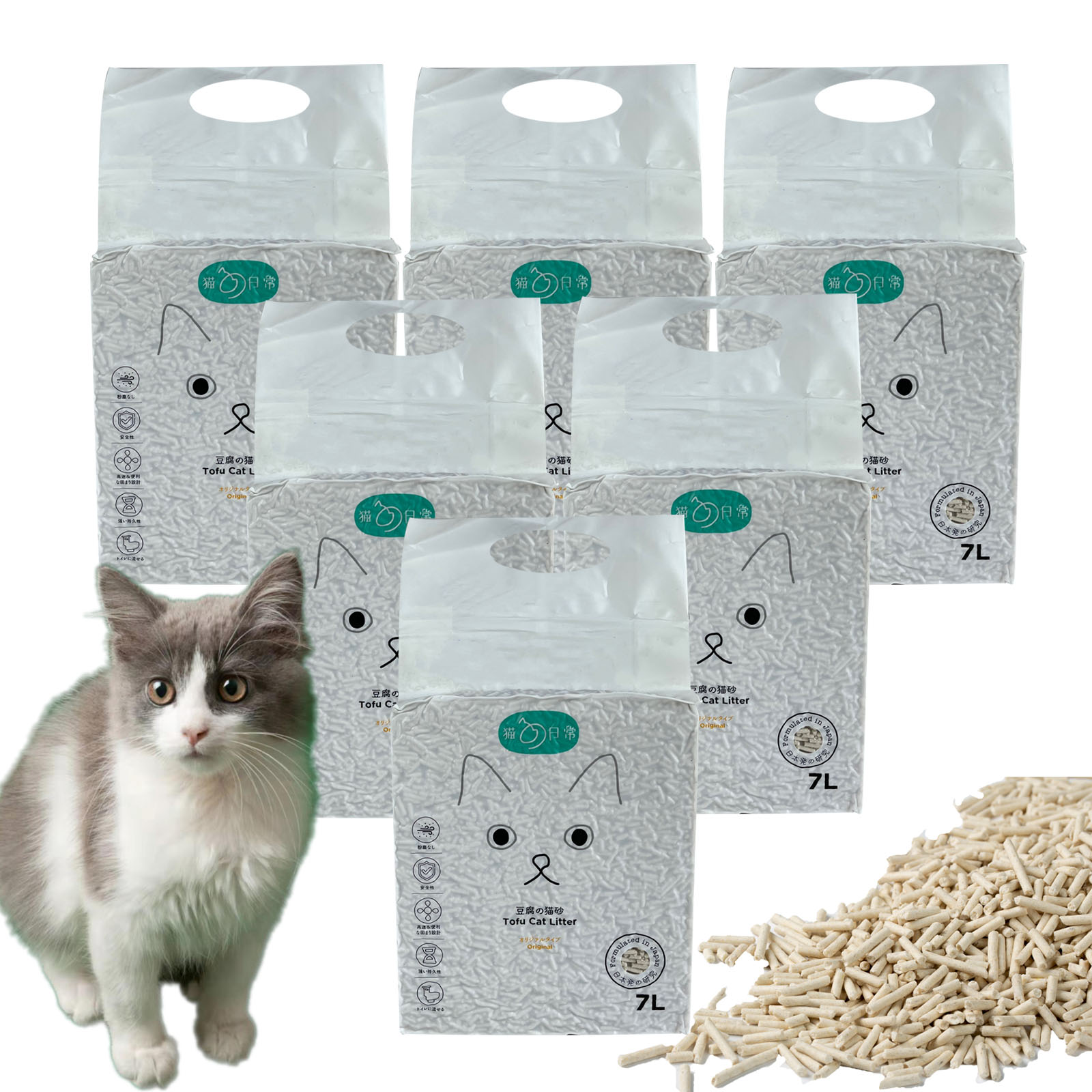 Tofu cat litter Deodorant Dust-Free Cat Litter Cattery Special Cat Sand 