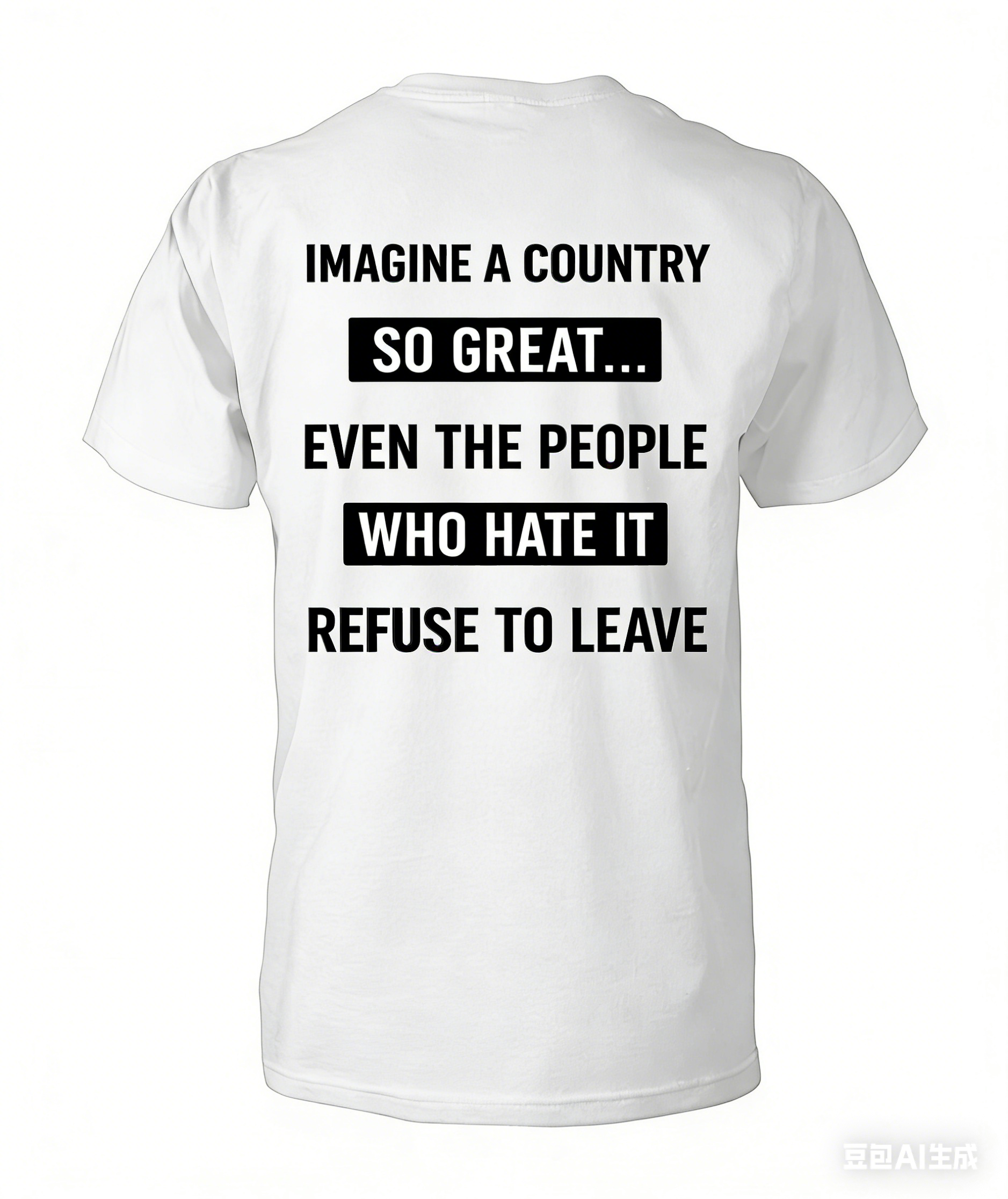Imagine A Country So Great Even The People Who Hate It T-shirt