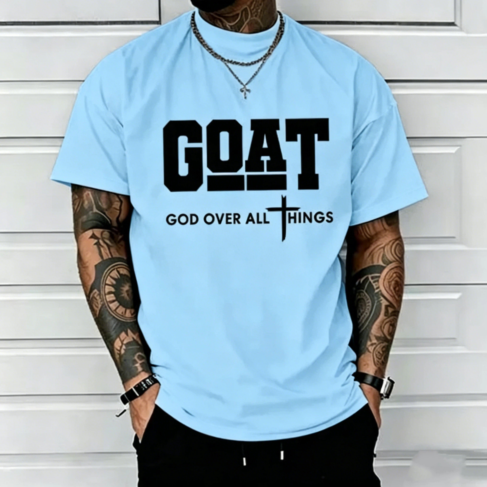 God Over All Things GOAT T-Shirt