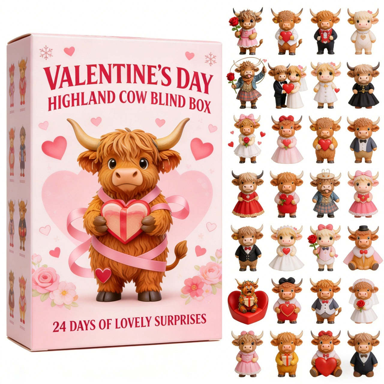 🐮Highland Cow Valentine’s Calendar 2026💘