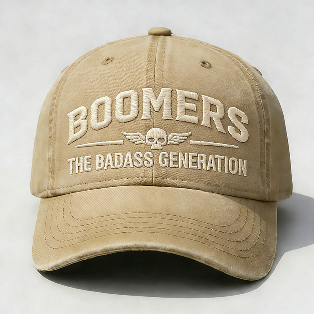 Boomers The Badass Generation Embroidery Cap
