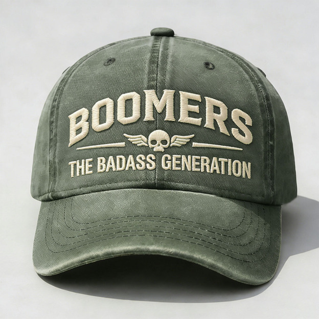 Boomers The Badass Generation Embroidery Cap