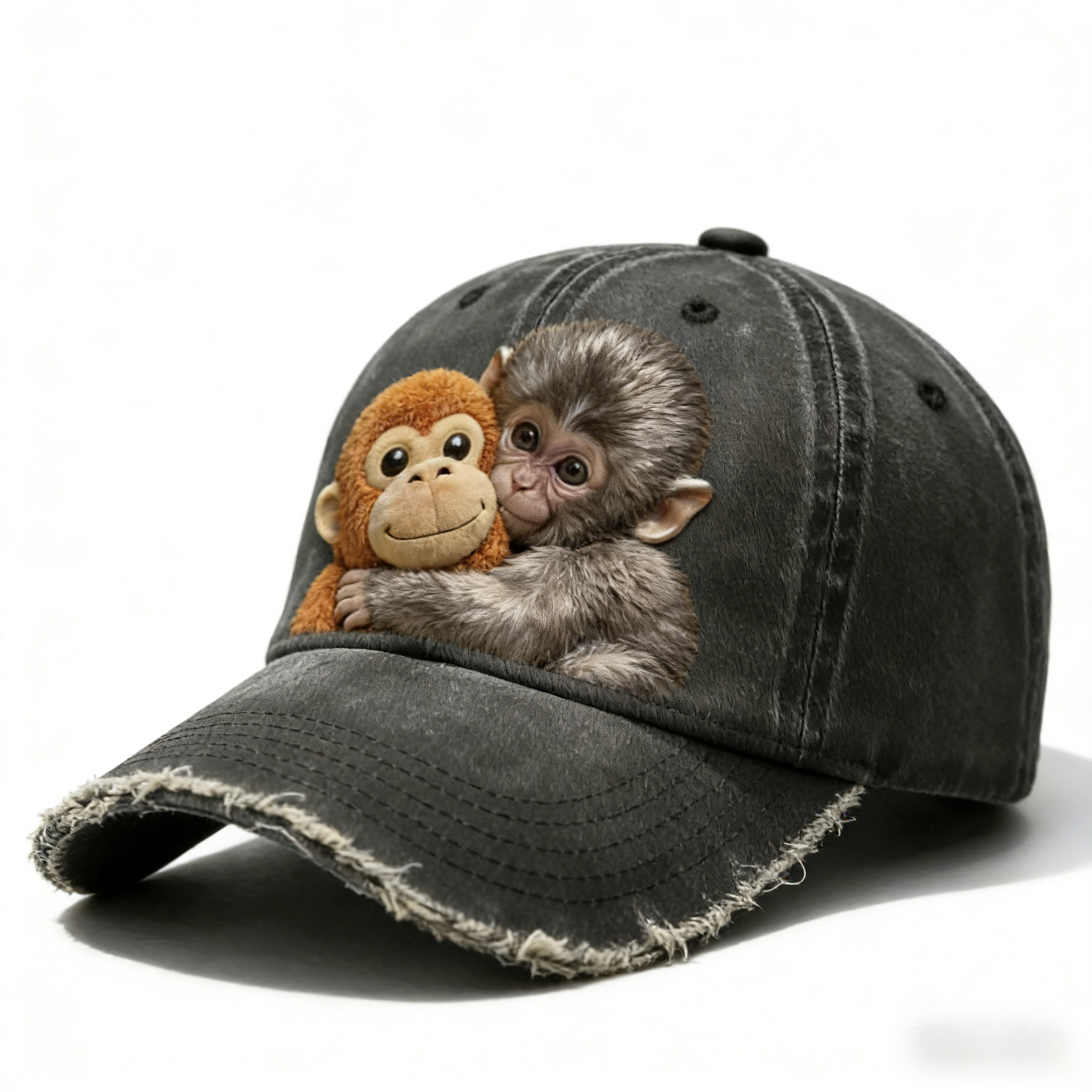 Punch The Monkey Vintage Washed Baseball Cap🐒