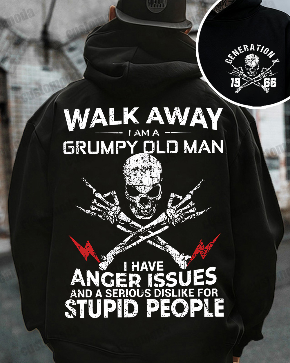 Walk Away I Am A Grumpy Old Man Customize Year T-shirt