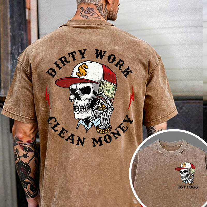 Customize Dirty Work Clean Monkey T-shirts