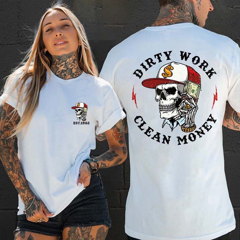 Customize Dirty Work Clean Monkey T-shirts