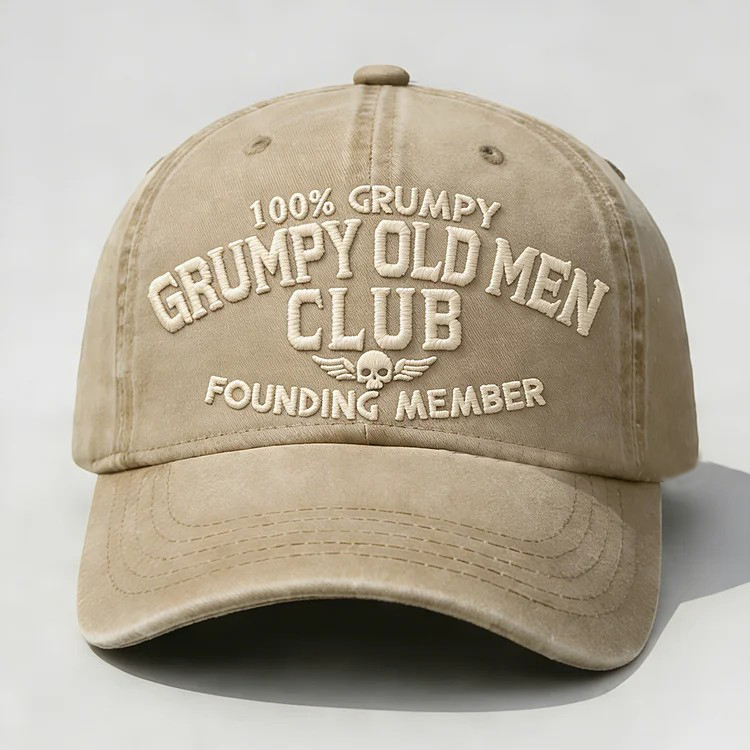 Grumpy Old Men Club Embroidery Cap