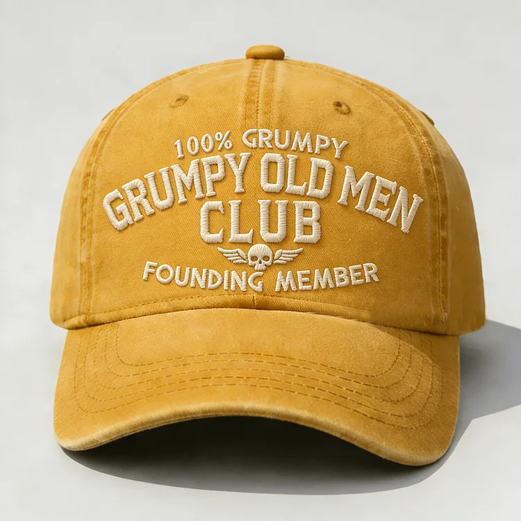 Grumpy Old Men Club Embroidery Cap