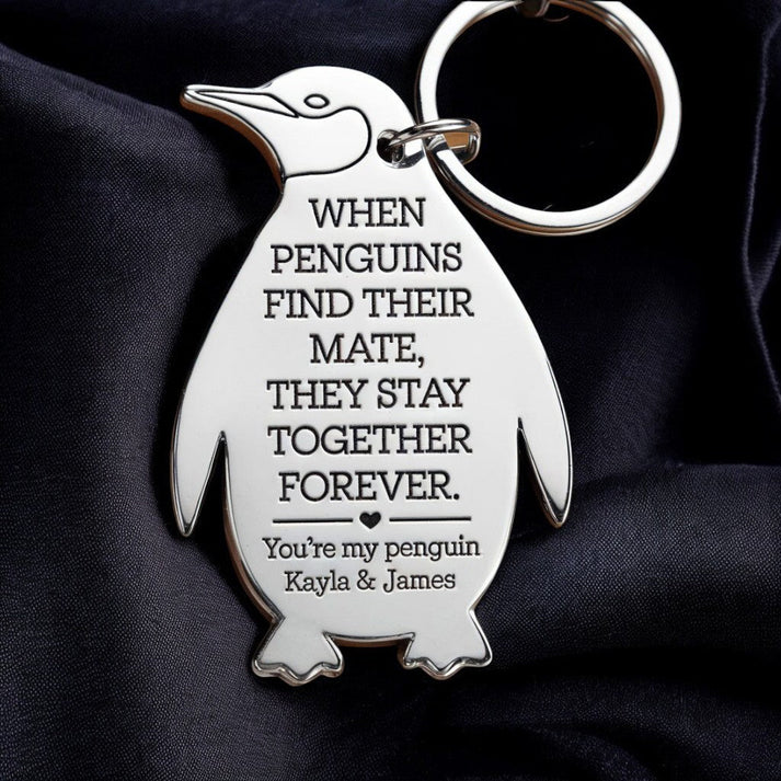 You're My Penguin keychain Gift For Love