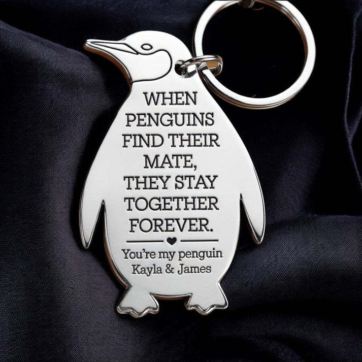 You're My Penguin keychain Gift For Love