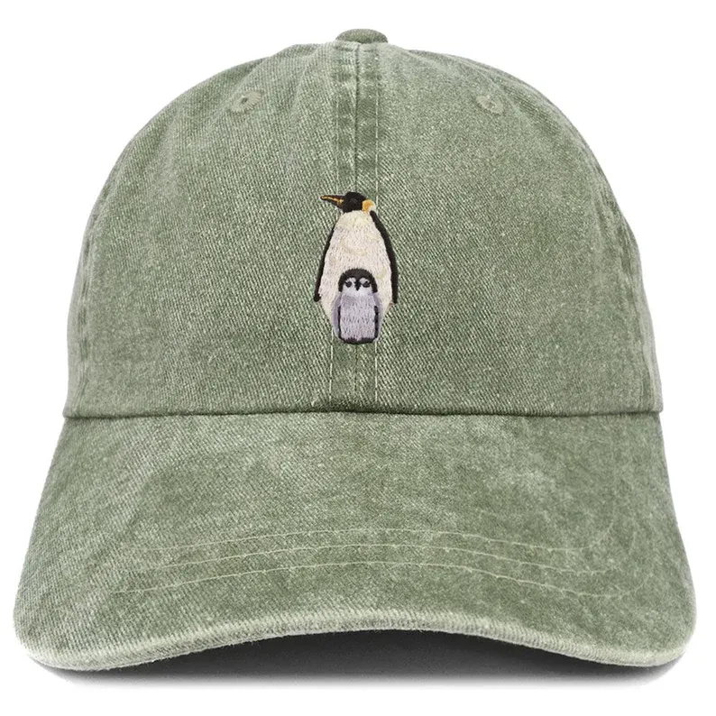 Penguin Patch Pigment Dyed Washed Baseball Cap