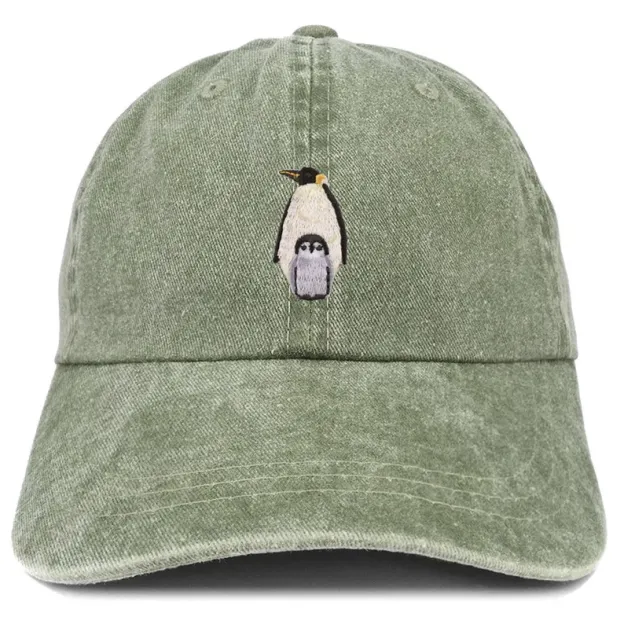 Penguin Patch Pigment Dyed Washed Baseball Cap