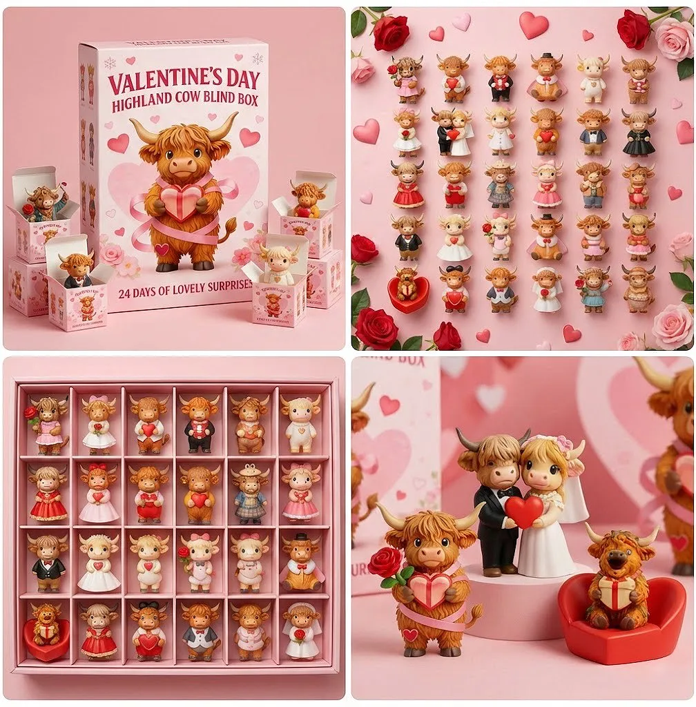 🐮Highland Cow Valentine’s Calendar 2026💘