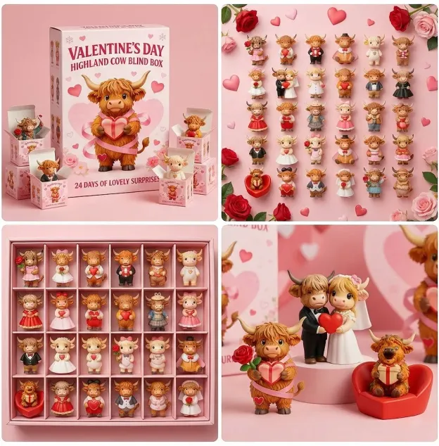 🐮Highland Cow Valentine’s Calendar 2026💘