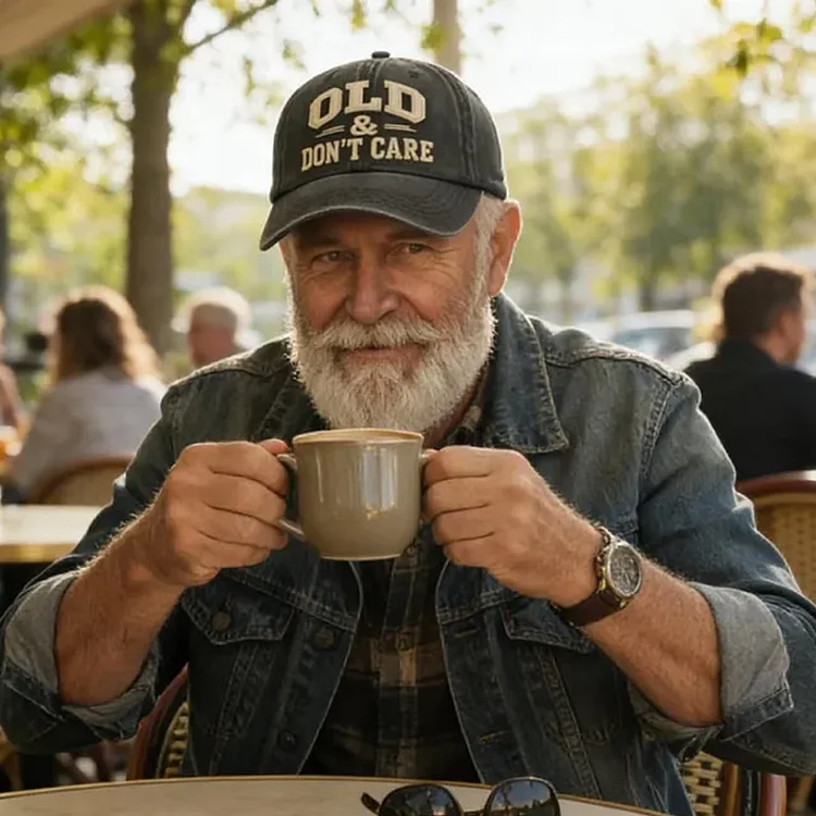 Old & Don't Care Embroidery Cap