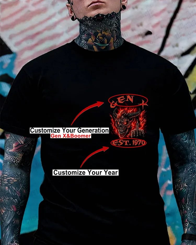 One Day I'm Gonna Just Say F*Ck It All Custom Year Gen X, Boomer Sweatshirt/T-shirt/Hoodie