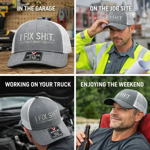 🔥LAST DAY 49% OFF🔥-🛠 I Fix Shit Trucker Hat – Funny Mechanic & Fixer Cap