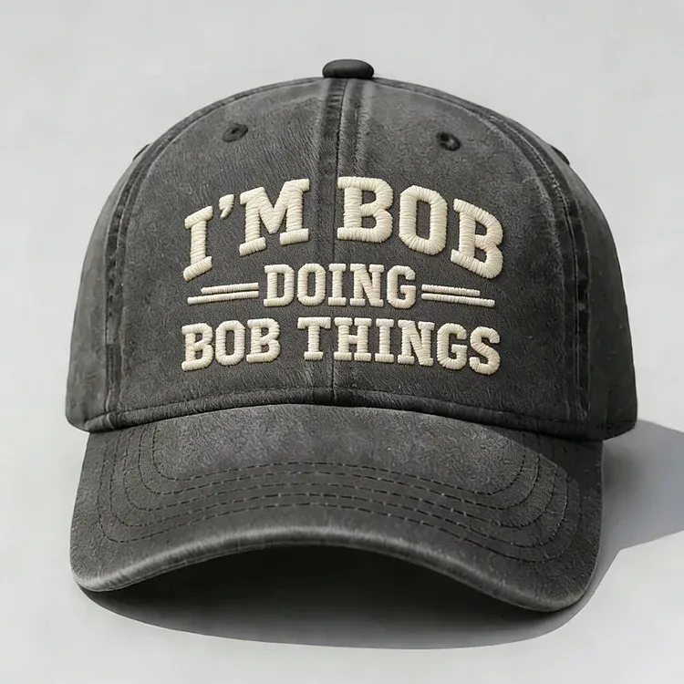 I’M DOING THINGS” Custom Name Embroidery Cap – Personalized Attitude Hat