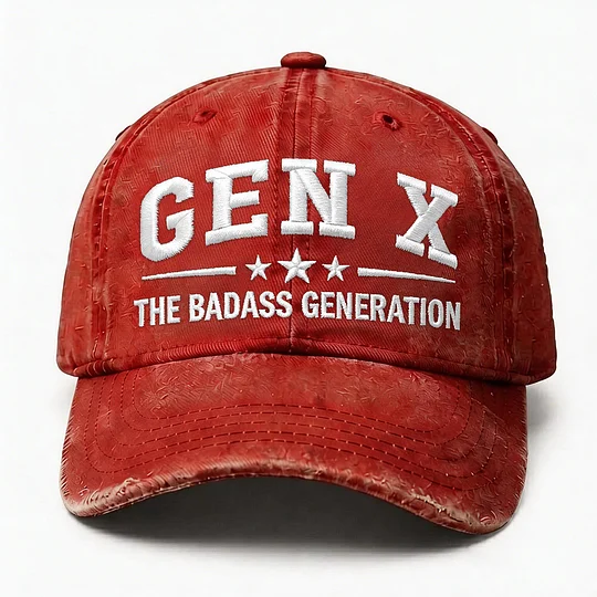 Gen X The Badass Generation Embroidery Cap