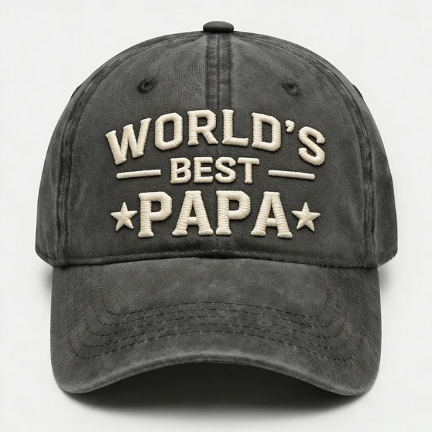 World's Best Papa Embroidery Cap